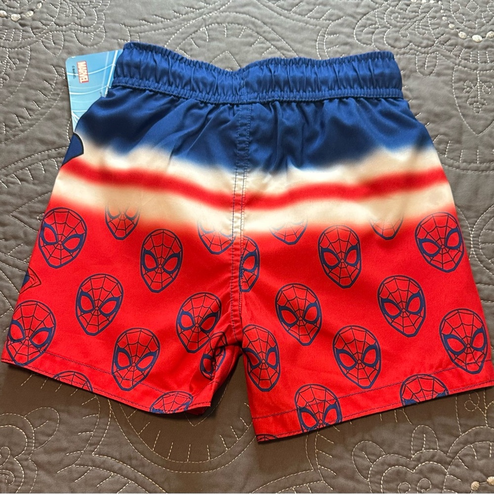 Marvel Spiderman Toddler Boys Swim Trunks NWT Size 2/2T - Picture 6 of 6
